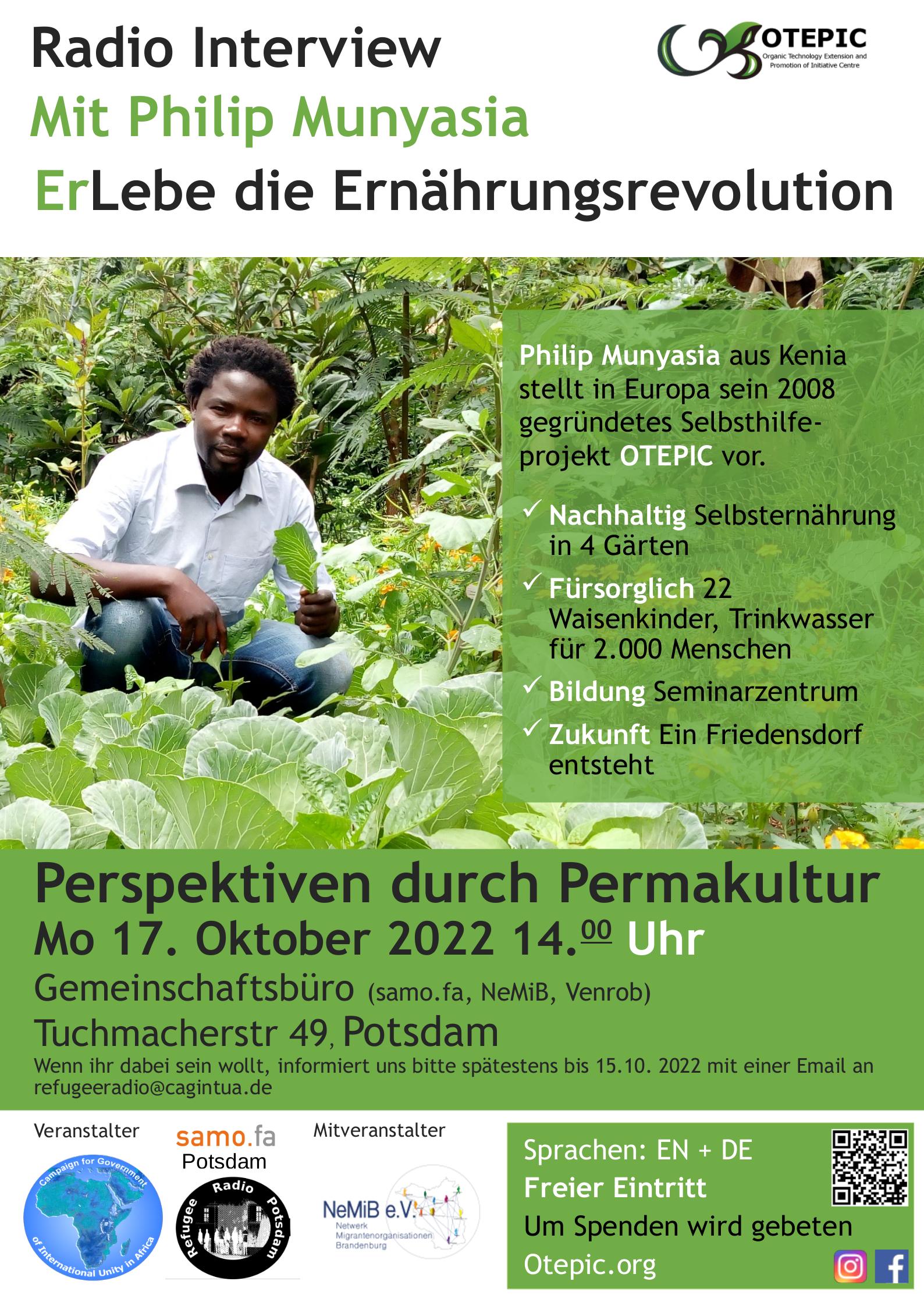 Flyer Otepic in Potsdam